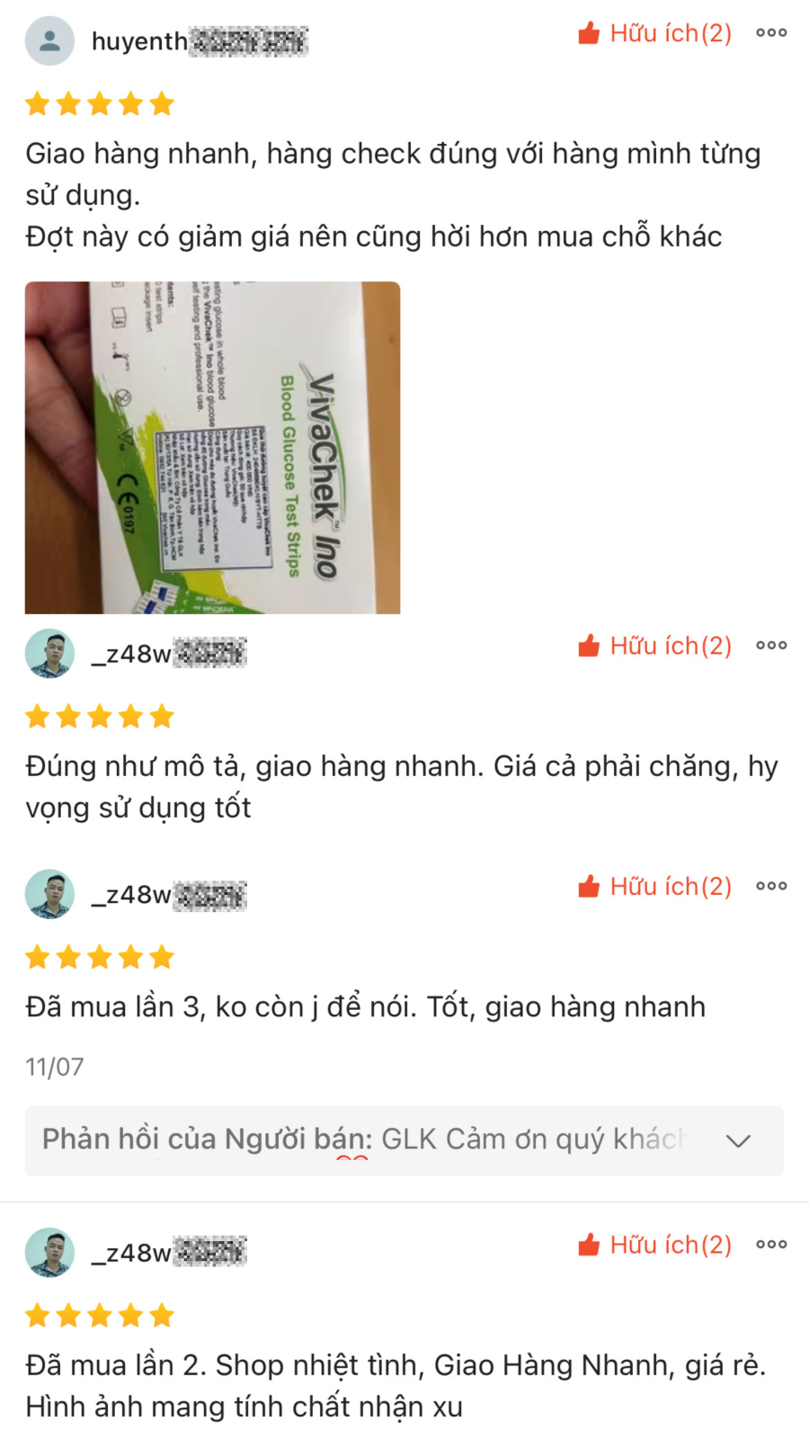 Đánh giá 5 sao từ khách hàng