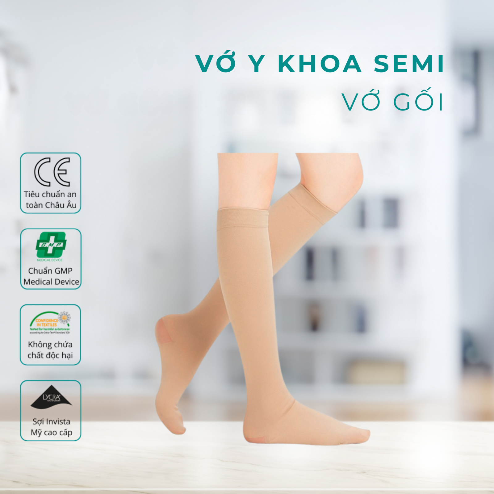 Vớ y khoa Semi - Vớ Gối